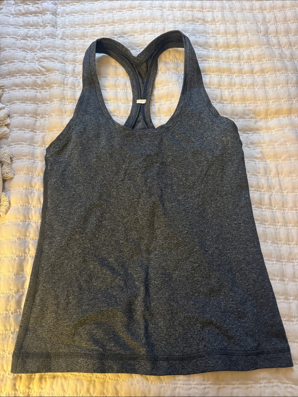 Dark grey heathered lululemon tank